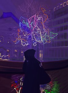 London, 5:24 A.M., 2025 (digital kunst) af Evan Sklar