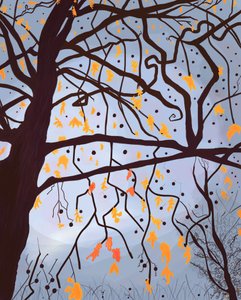 London Planetree , Brooklyn (digital kunst) af Evan Sklar