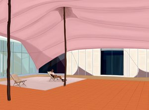 Miro Foundation, Barcelona, Spanien, 2025 (digital kunst) af Evan Sklar