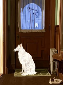 Penyy On Rug By Front Door Brooklyn (digital kunst) af Evan Sklar