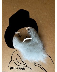 Walt Whitman (collage-tegning) af Evan Sklar