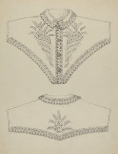 Broderet natkjole af Evelyn Bailey