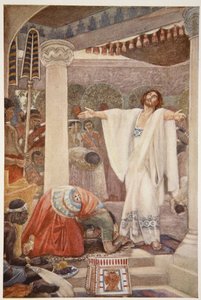 Daniel fortolker Nebukadnezars drøm, illustration fra 