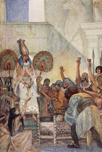 Osiris lokkede ind i brystet, illustration fra 