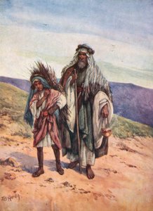 Abrahams offer (farvelitografi) af Evelyn Stuart Hardy