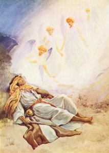 Jacobs drøm (farvelitografi) af Evelyn Stuart Hardy