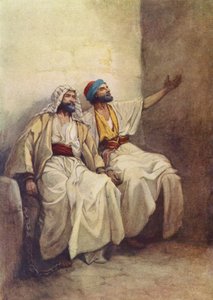 Paul and Silas Joyful in Prison (farvelitografi)