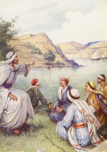 Lignelsen om sennepsfrøet (farvelitografi) af Evelyn Stuart Hardy
