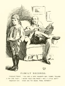 Familieoptegnelser (gravering) af Everard Hopkins