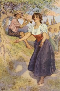 Illustration til A Sentimental Journey af Laurence Sterne