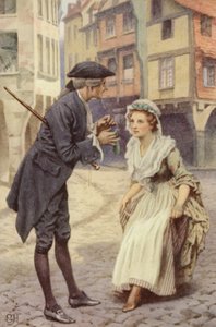 Illustration til A Sentimental Journey af Laurence Sterne af Everard Hopkins