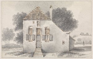Hus i Zoelmond, i Betuwe, set forfra af Evert Doublet