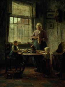 Et familiemåltid, 1890