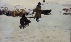 Vinter, 1902 af Evgeni Ivanovich Stolitsa