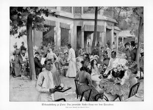 Javanesisk kaffehus, Trocadero, Paris verdensudstilling, 1889, 1900.