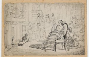 Forfeits, 1880 (pen og blæk på papir)