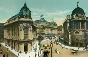 Aldwych og Gaiety Theatre, omkring 1900-tallet. af Eyre and Spottiswoode