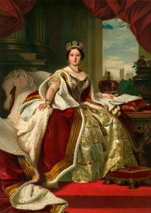 Hendes Majestæt Dronningen i Hendes Statskåber, 1859, c1897