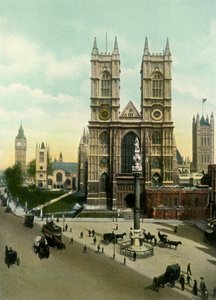 Westminster Abbey, omkring 1900-tallet. af Eyre and Spottiswoode
