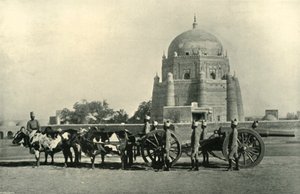 Indisk garnisonsartilleri med tungt batteri 40-pr. M.L. Udstyr - Boreordre Khaki, 1901.