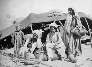 Tre generationer af Brahui-nomader, East Balochistan, 1902