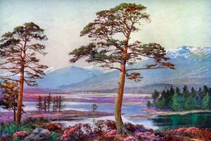 På Loch Tulla, Black Mount, Argyllshire, Skotland, 1924-1926.