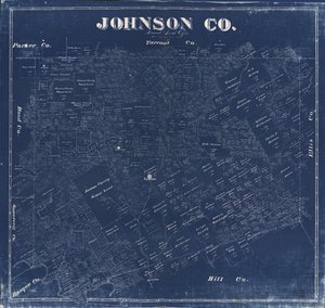 Blueprint Viser jordejerskab. LC Landejerkort, 1029. Også tilgængelige via Library of Congress-webstedet som et rasterbillede af F. G.; Texas. General Land Office Blau