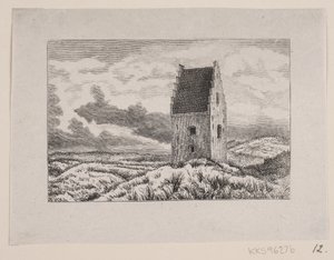 Den Tilsandede Kirke på Skagen af F. Hendriksen