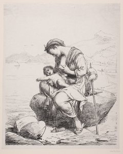 En ung Moder af F. Hendriksen