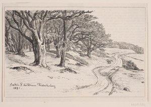 Fra Hestehaven, Frederiksborg af F. Hendriksen