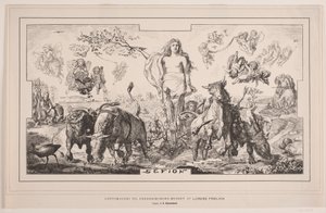 Gefion, loftsmaleri til Frederiksborgmuseet af Lorenz Frølich