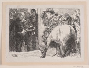 Illustration til "Herremandsbruden" af F. Hendriksen