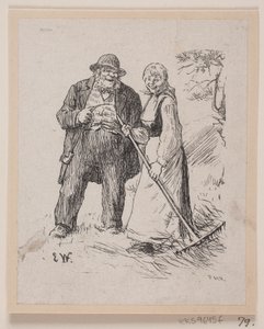 Illustration til "Herremandsbruden" af F. Hendriksen