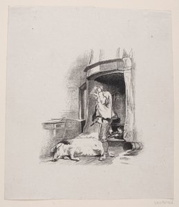 Illustration til "Manden som skulle stelle hjemme"