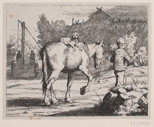 Illustration til et digt af P. Hansen