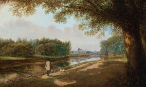 Themsen ved Isleworth af F. Holt