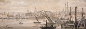 Old London Bridge, 1826. af F Jackson