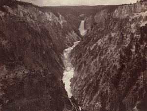 Grand Canyon i Yellowstone og Falls, ca. 1884.