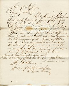 Loyalitetsed af Frederick Kretschmar, delstaten Missouri, amtet St. Louis af F. Kretschmar