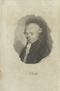 Portræt af Immanuel Kant 1724-1804, ca 1820. af F. L. Lehmann