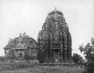 Lingaraj-templet, Bhubaneswar, Orissa, Indien, 1905-1906