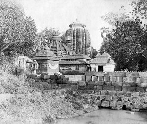 Lingaraj-templet, Bhubaneswar, Orissa, Indien, 1905-1906