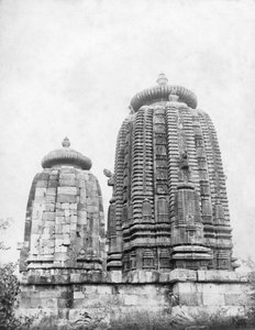 Lingaraj-templet, Bhubaneswar, Orissa, Indien, 1905-1906