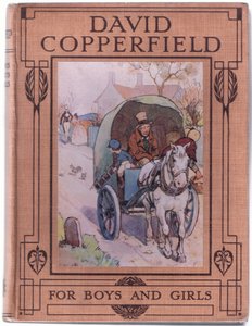 Forsidedesign, illustration fra David Copperfield, 1914