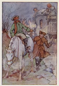 Illustration til En fortælling om to byer af Charles Dickens (farvelitografi) af F. M. B. Blaikie