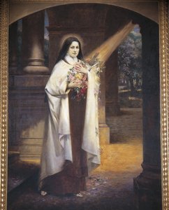 Therese af Lisieux, 20. århundrede (vægmaleri) af F. Roytelet