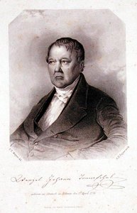 Portræt af Wenzel Johann Tomaschek (1774-1850) graveret af Albert Henry Payne (1812-1902) (gravering) af F. T. (after) Mayer