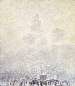 Eternal Light, Madison Square, Winter af F. Usher de Voll