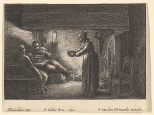 Satyren og bonden, 1644. af F van den Wyngarde