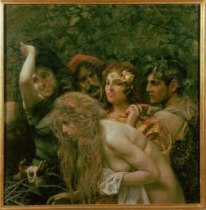 Selling the Slave Girl (olie på lærred)